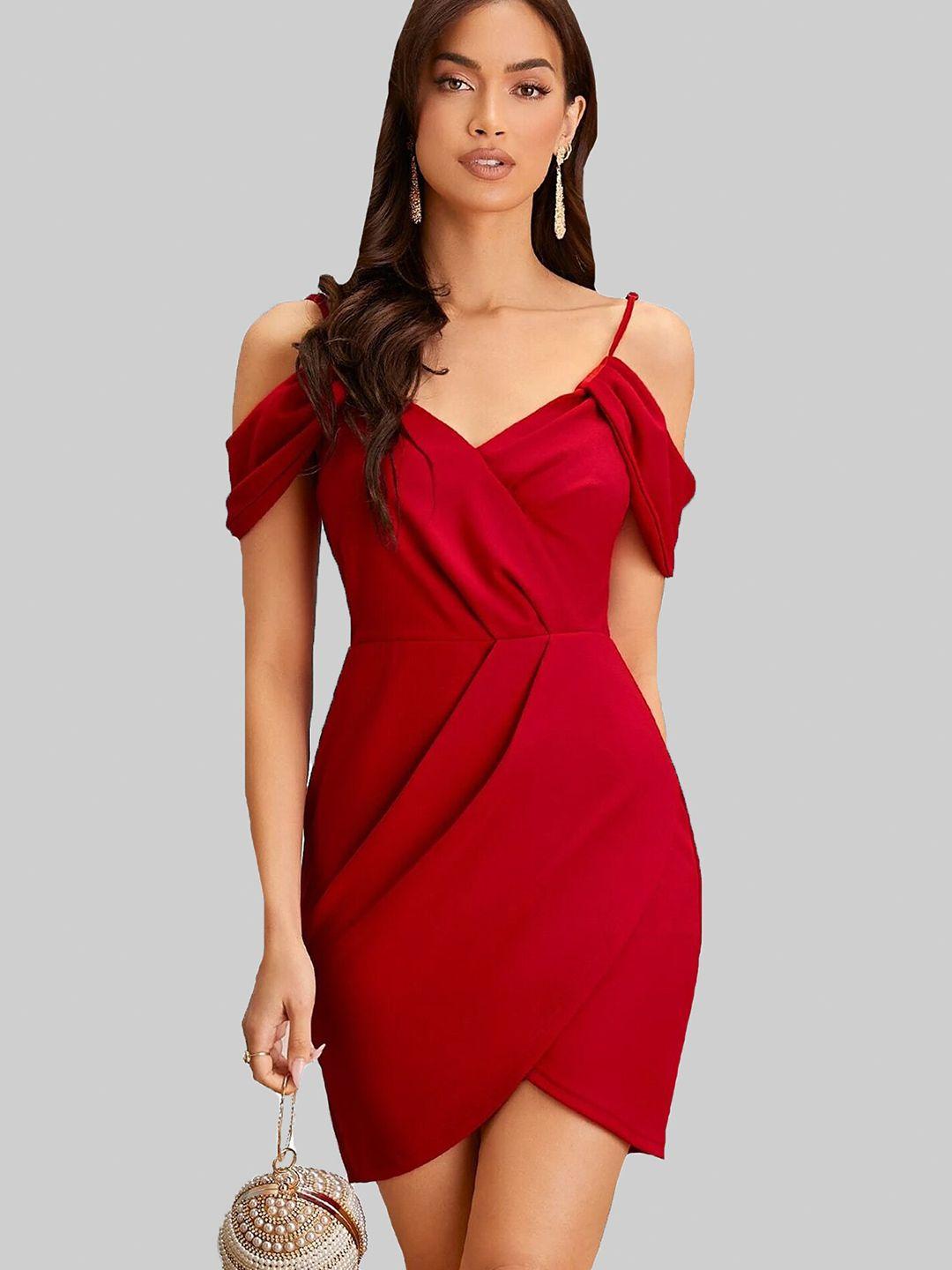 addyvero women red mini dress