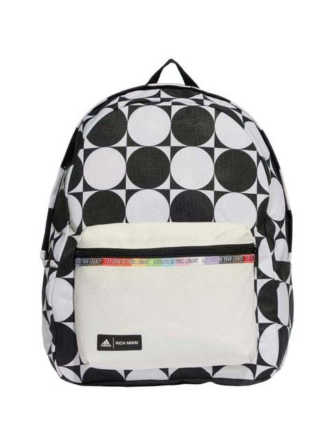 adidas 22.5 ltrs pride love unites classic black & white medium backpack