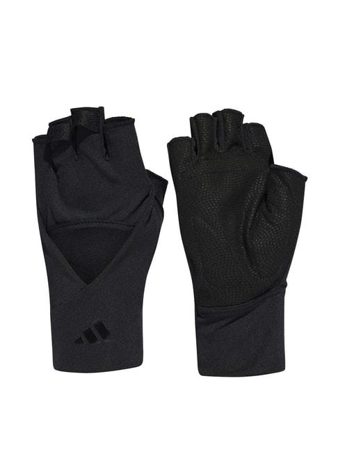adidas black solid gloves