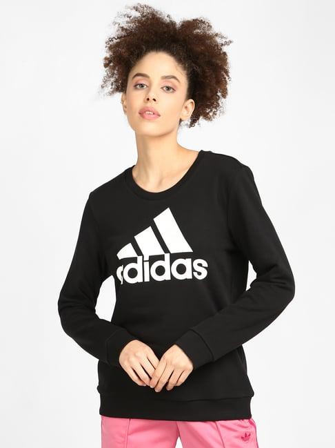 adidas black w bl ft swt pullover