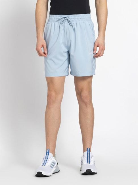 adidas blue regular fit sports shorts