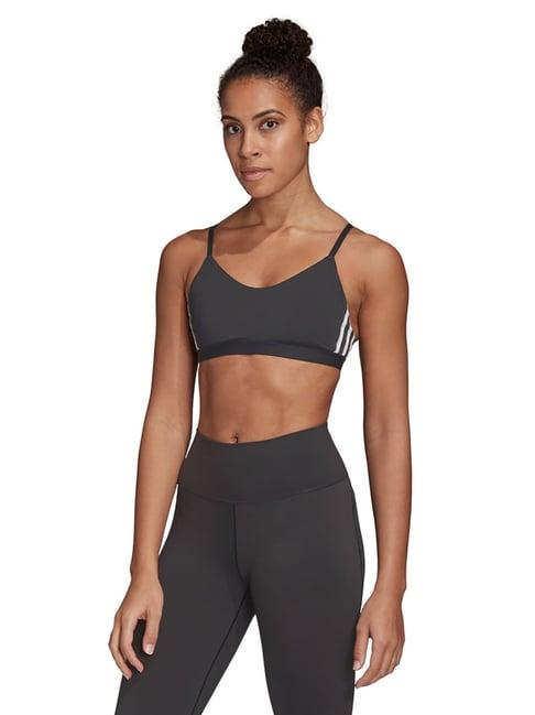 adidas grey non wired padded am 3s sports bra