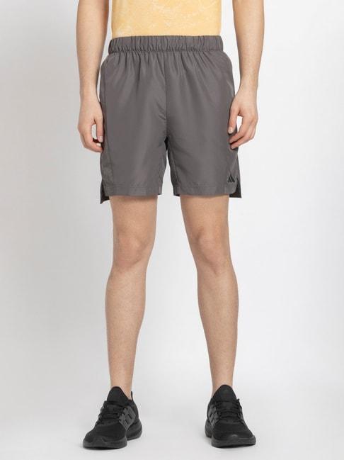 adidas grey regular fit sports shorts