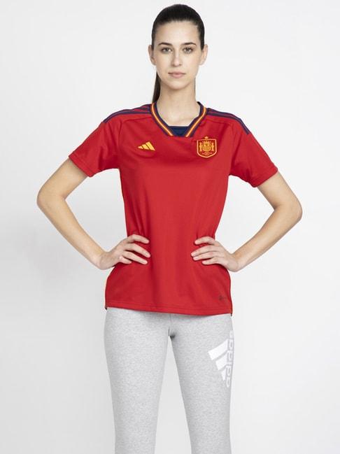 adidas hot red printed sports t-shirt