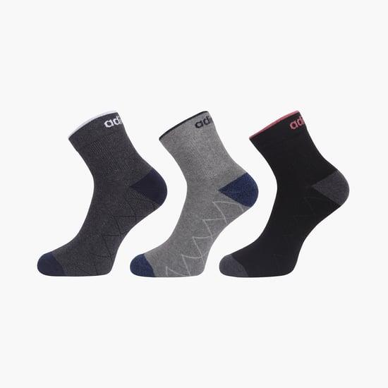 adidas men printed above-ankle socks - pack of 3