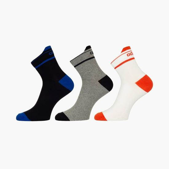 adidas men printed ankle-length socks - pack of 3