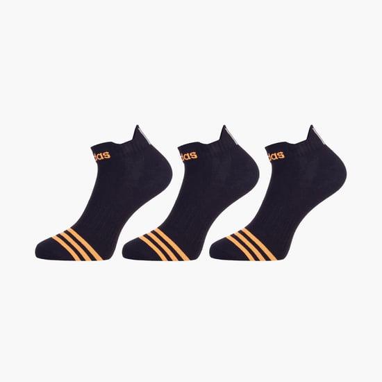 adidas men stripe detailed ankle-length socks - pack of 3
