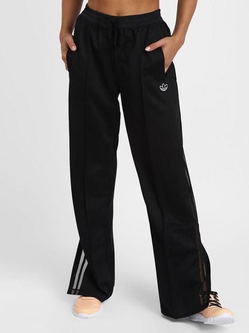 adidas originals black loose fit firebird pants