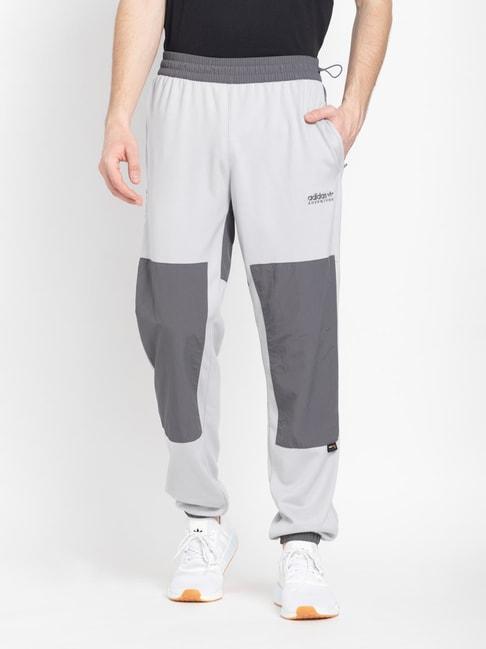 adidas originals grey regular fit colour block sports joggers