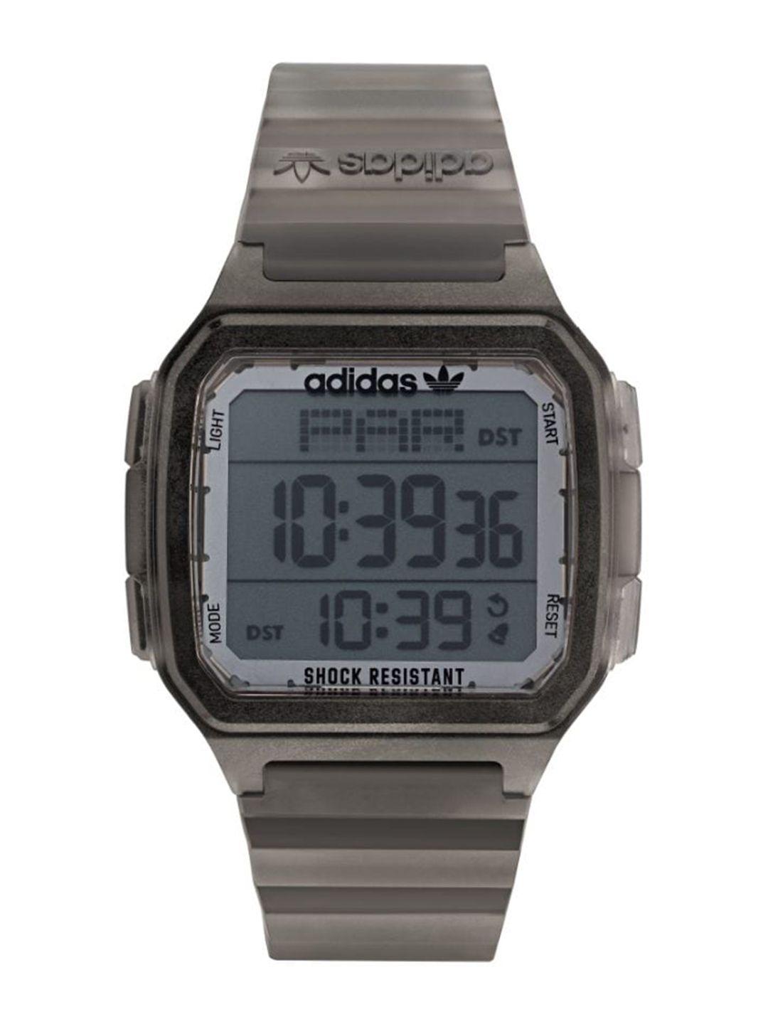adidas originals men dial & textured straps digital watch aost22050