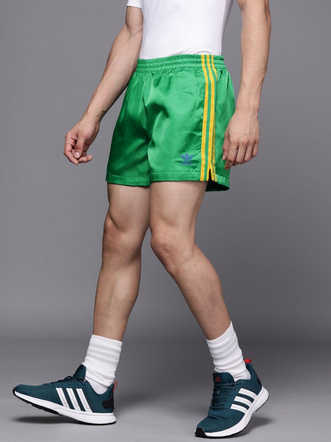 adidas originals men green football nations woven shorts