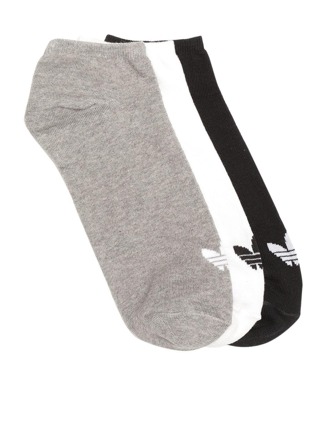 adidas originals men pack of 3 trefoil liner ankle-length socks