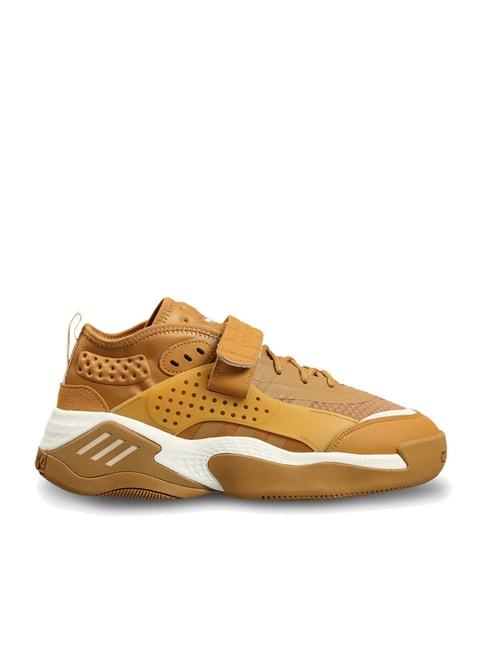 adidas originals men's streetball iii brown running shoes