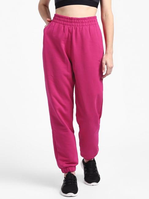 adidas originals pink cotton joggers