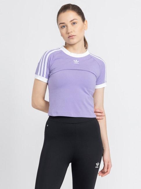 adidas-originals-purple-cotton-t-shirt