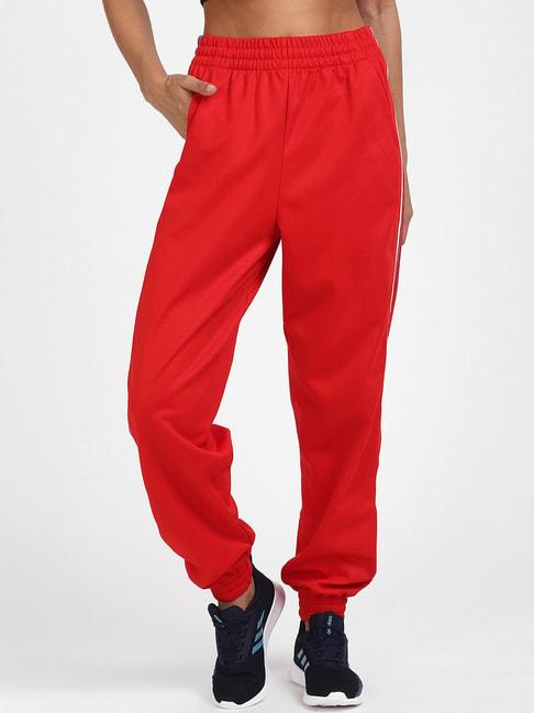 adidas originals red cotton pb joggers