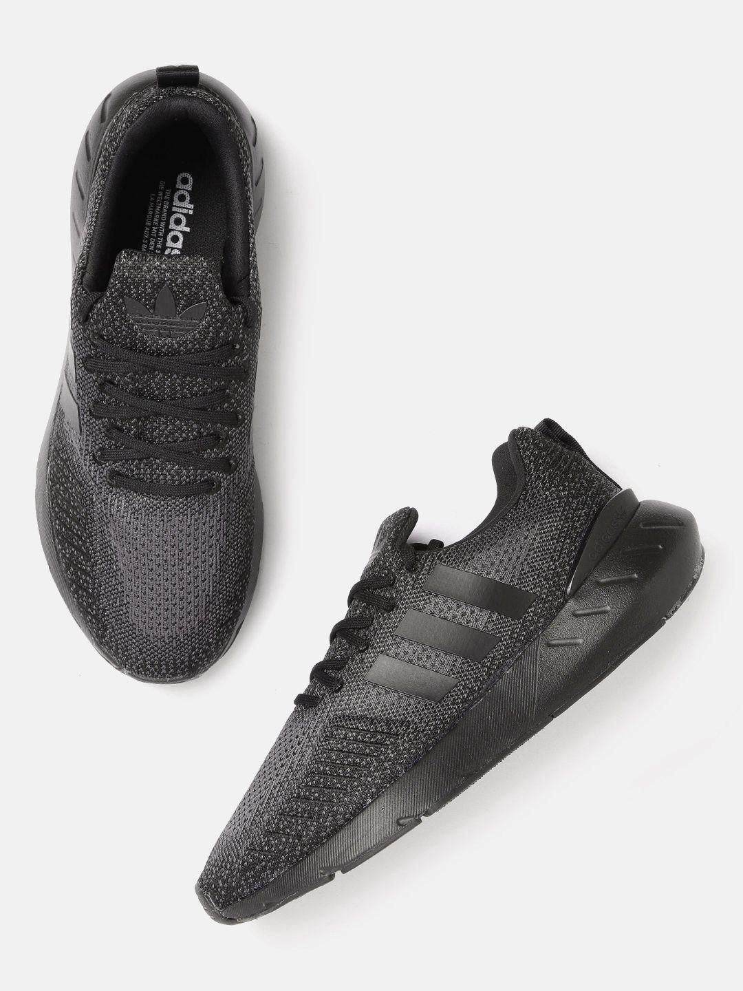 adidas originals unisex black woven design swift 22 sneakers