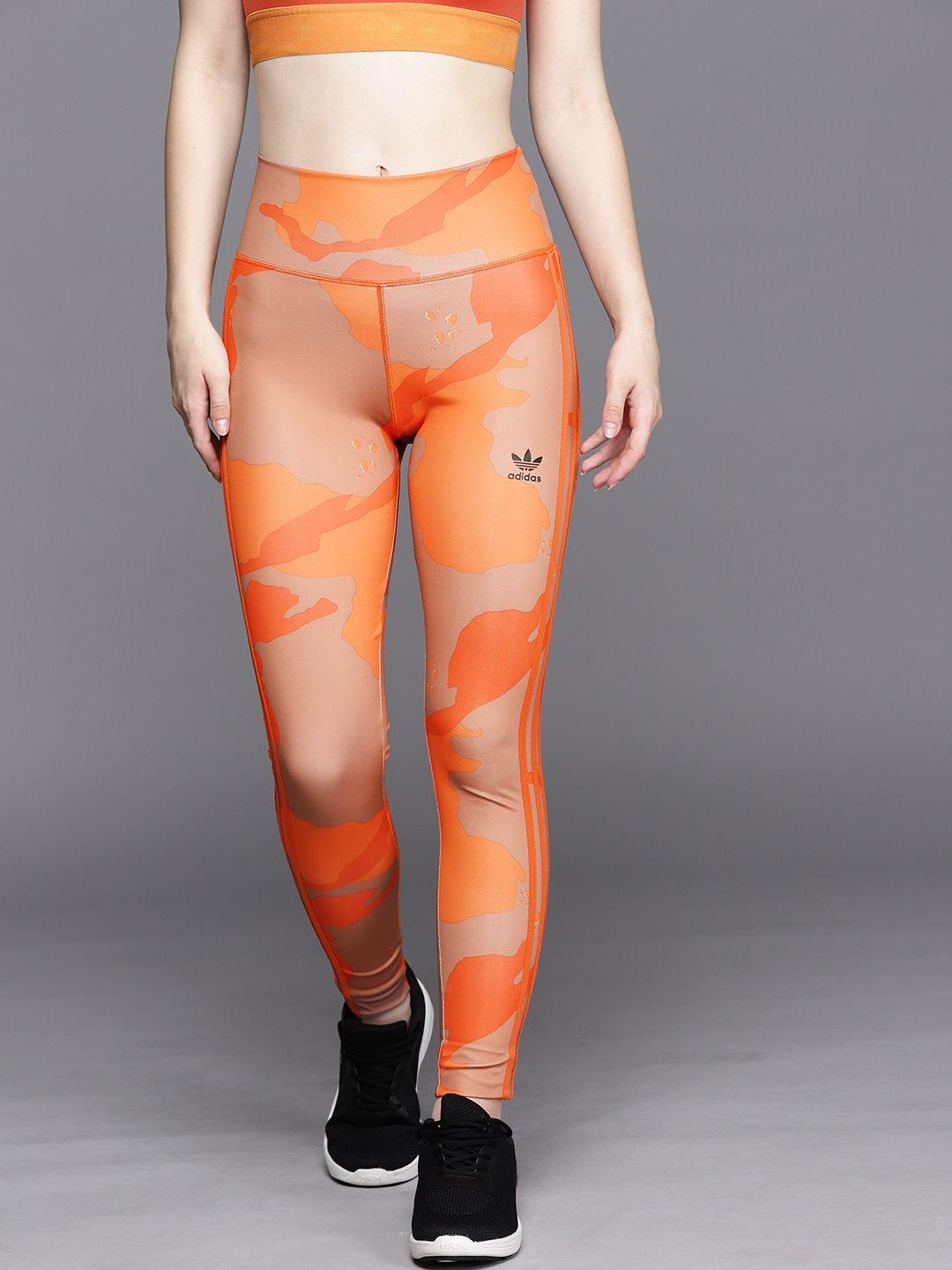 adidas originals women camouflage print ankle-length tights