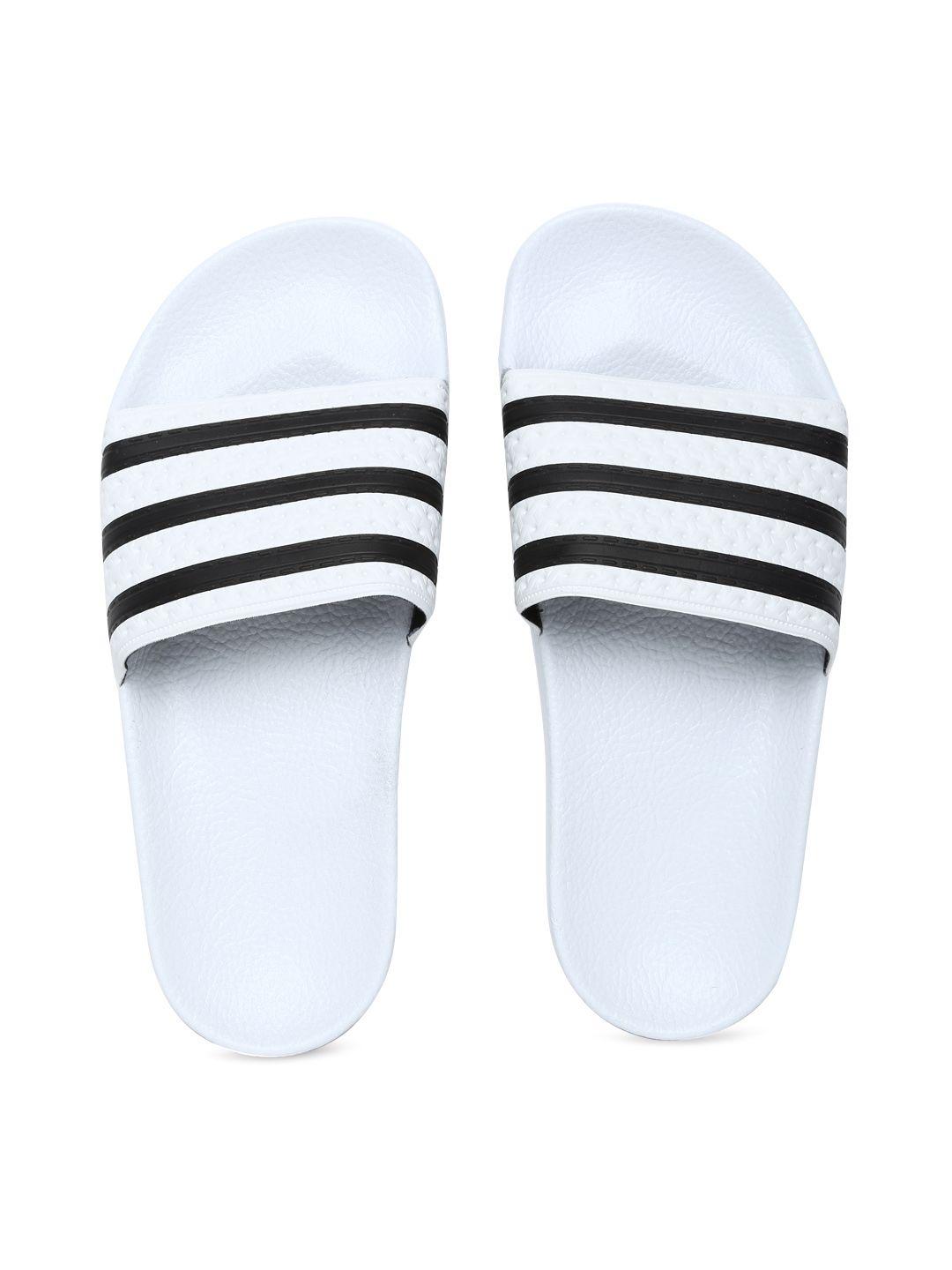 adidas originals women white adilette flip-flops