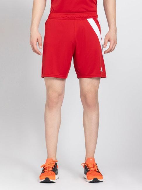 adidas red regular fit fortore 23 football shorts