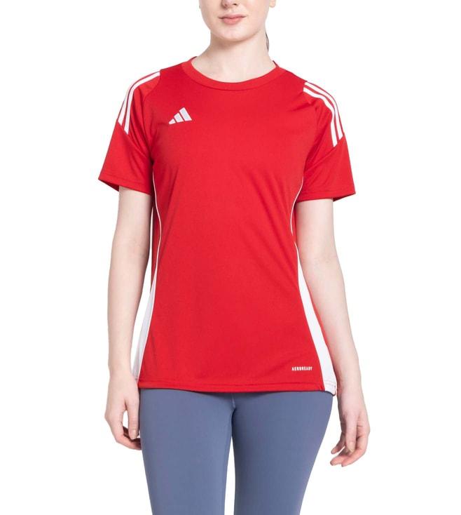 adidas red stripes regular fit t-shirt