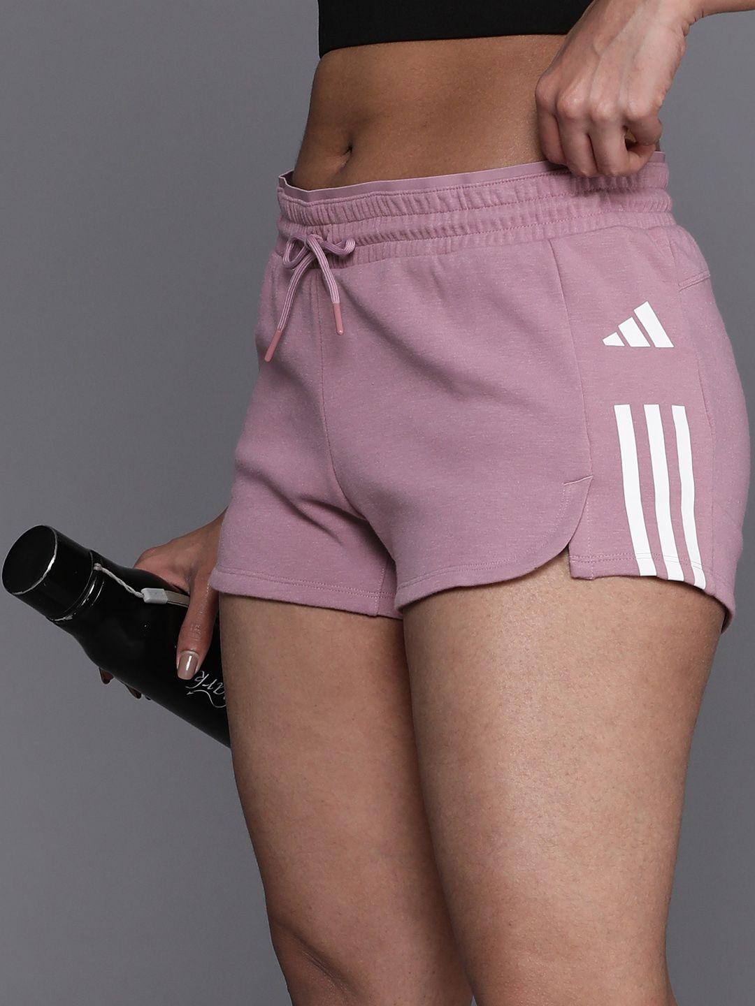 adidas women train essentials 3-striped pacer shorts