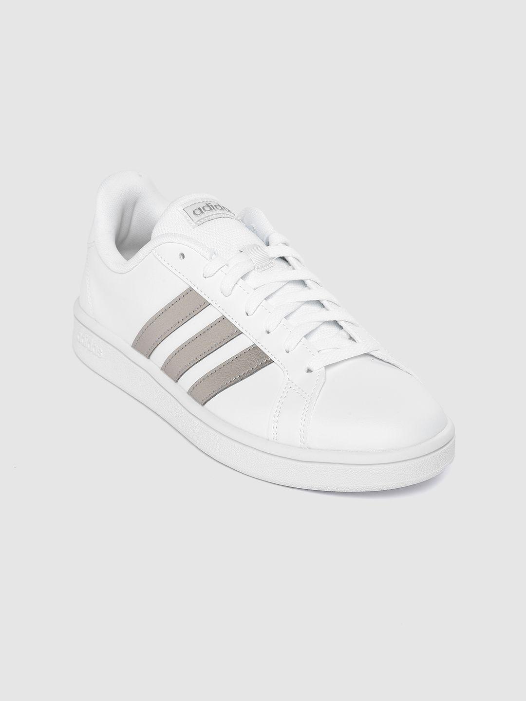 adidas women white grand court base sustainable sneakers