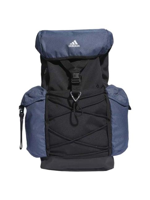 adidas 29.9 ltrs black & blue medium rucksack backpack