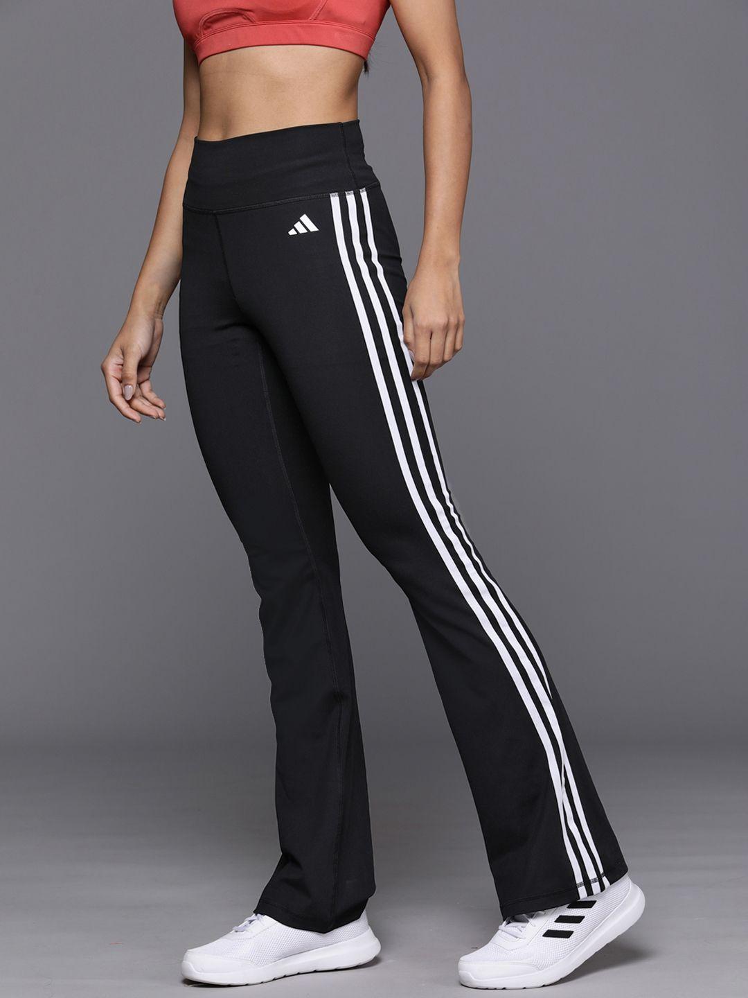 adidas 3-striped flared training tights