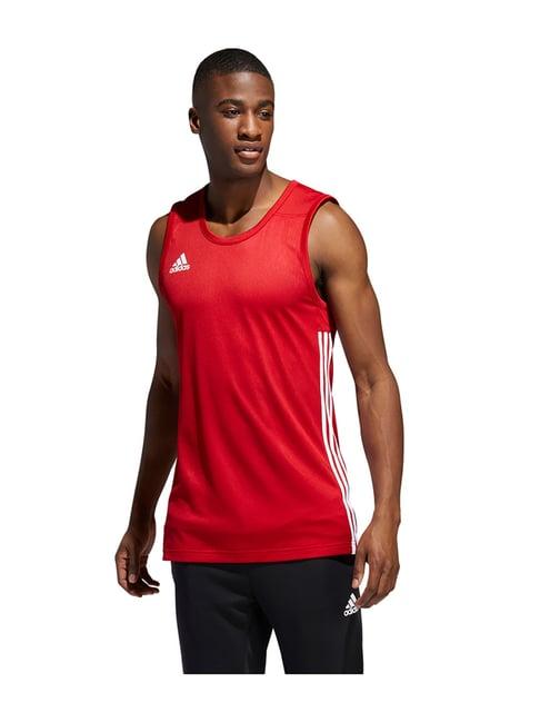 adidas 3g spee rev jrs red regular fit basketball t-shirt