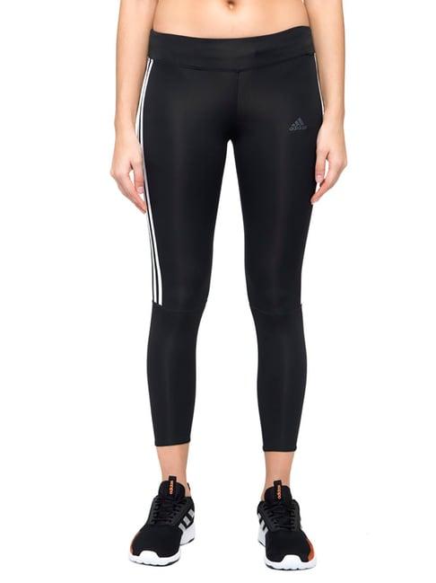 adidas black & white run tights