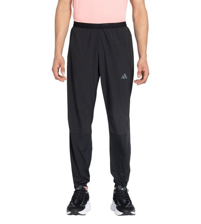 adidas black adizero running track pant