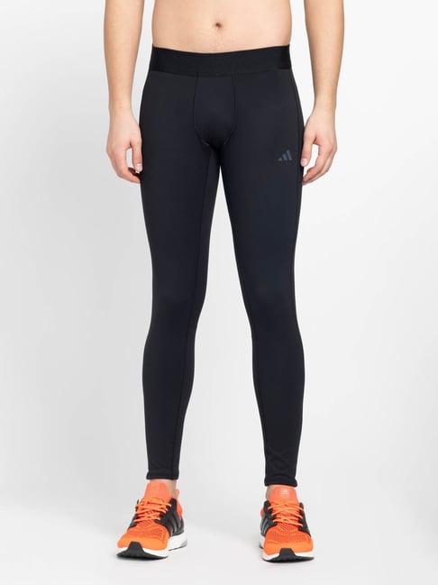 adidas black fitted sports tights