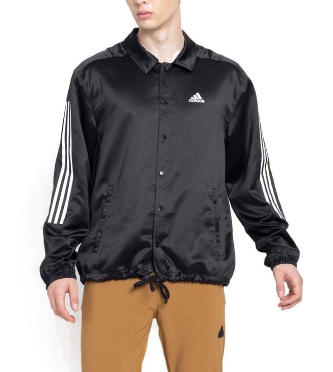 adidas black logo m xpress regular fit casual jacket