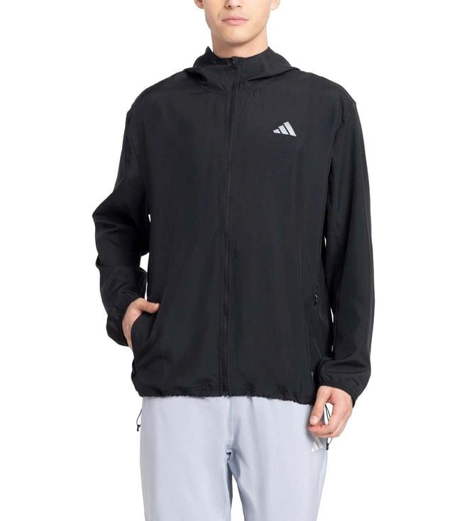 adidas black logo regular fit sports jacket