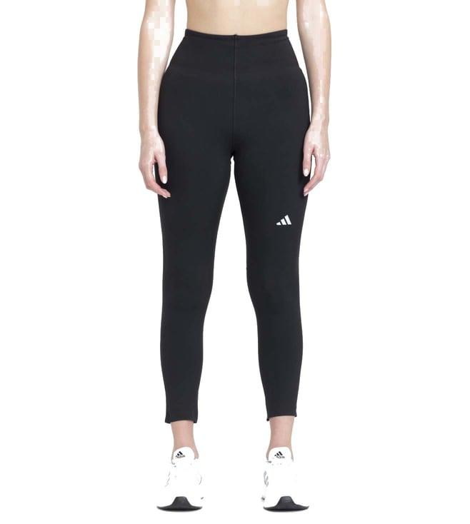 adidas black printed adizero fitted tights