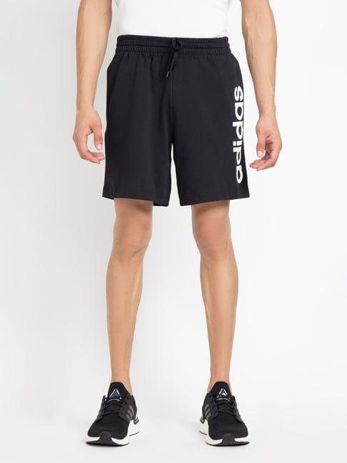 adidas black printed shorts