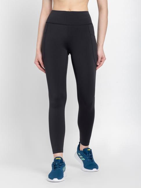 adidas black printed sports tights