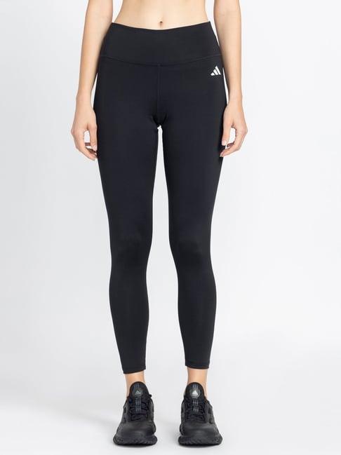 adidas black printed training tights