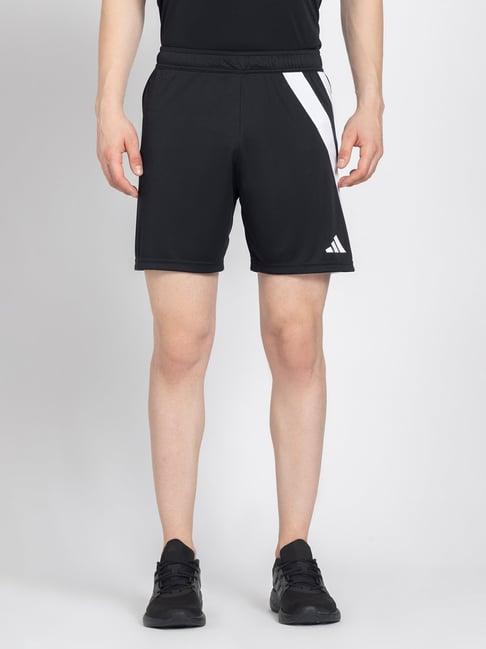 adidas black regular fit fortore 23 football shorts