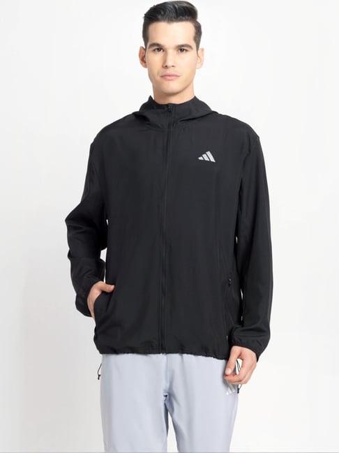 adidas black regular fit jacket