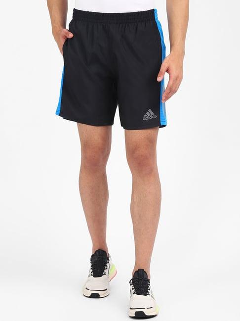 adidas black regular fit printed shorts