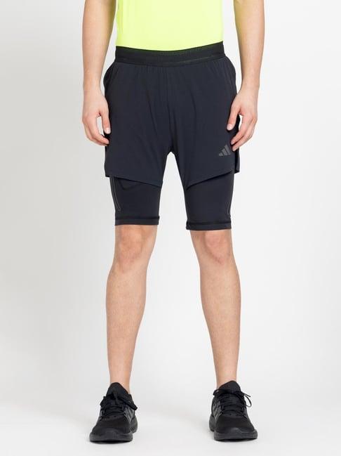 adidas black regular fit shorts