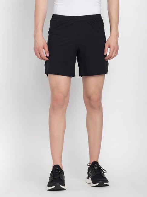 adidas black regular fit sports shorts