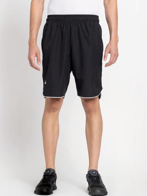 adidas black regular fit sports shorts