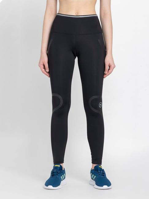 adidas black slim fit high rise tights