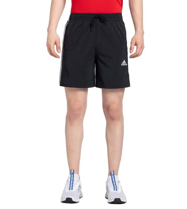 adidas black stripes regular fit shorts