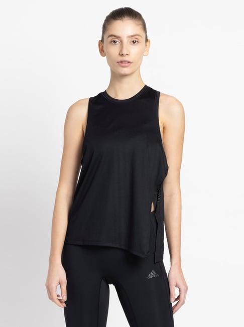 adidas black training tank top