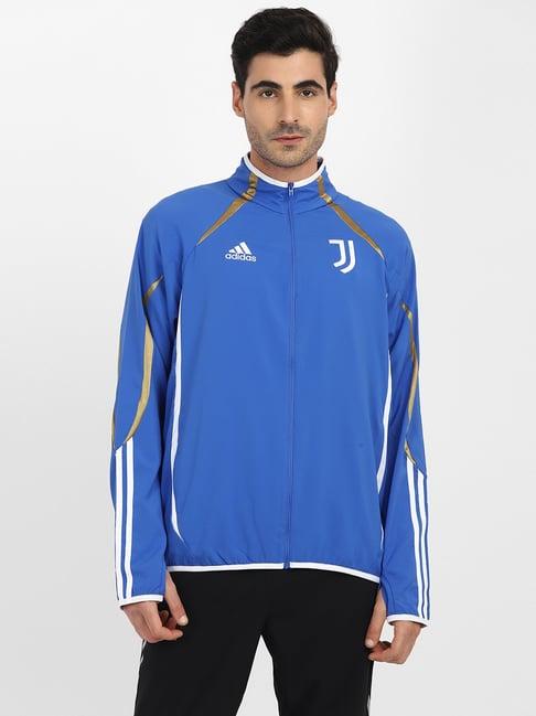 adidas blue full sleeves jacket