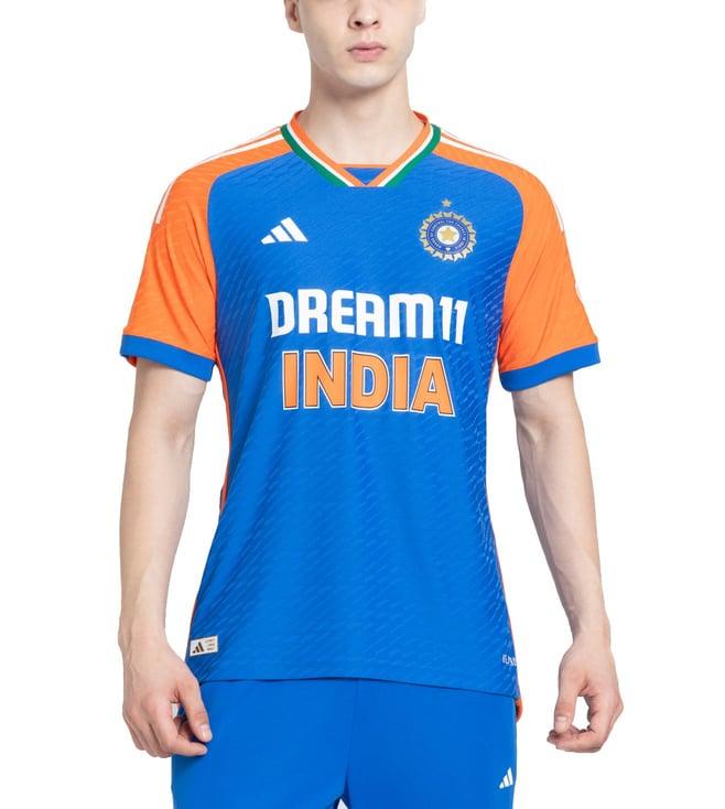 adidas blue india cricket t20 international jersey